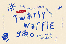 twirlywafflegoo font & dingbat set