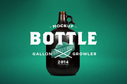 Gallon Growler Mock-Up, a Product Mockup by Palm Street Creative (Thumbnail 1 of 3)