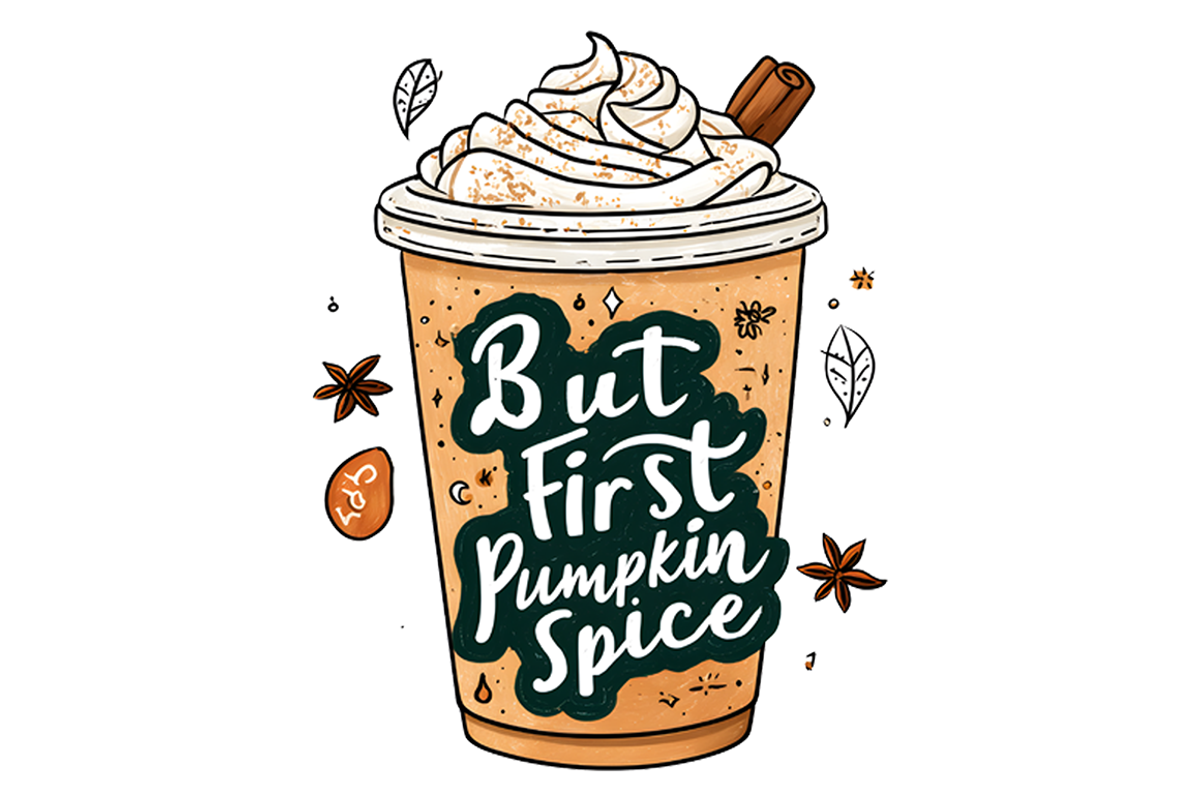Pumpkin Spice Latte Clipart, a Decorative Illustration by stickermadness (Photo 3 of 4)