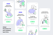 Diseases Symptoms Illustrations, a Person Illustration by Prosymbols (Thumbnail 4 of 6)