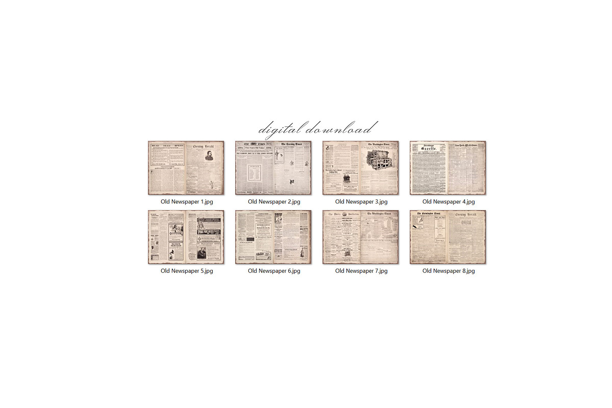 Old Newspaper Vintage Journal Paper, an Illustration by Secret Helper (Photo 6 of 6)