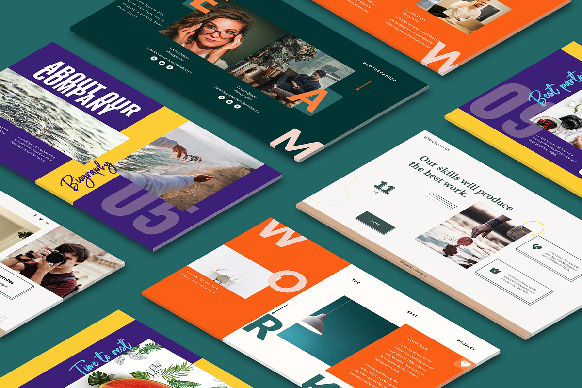 Portfolio Bundle Templates, a Presentation Template by deTheme (Photo 3 of 13)