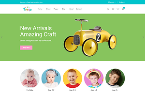 Kids Store HTML5 Template - Toyqo