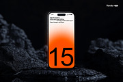 iPhone 15 Pro Mockup, an iPhone Mockup by Renderteam (Thumbnail 9 of 10)