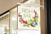 Tropical Bar Watercolor Clipart, an Illustration by NATASHA CHU (Thumbnail 6 of 6)