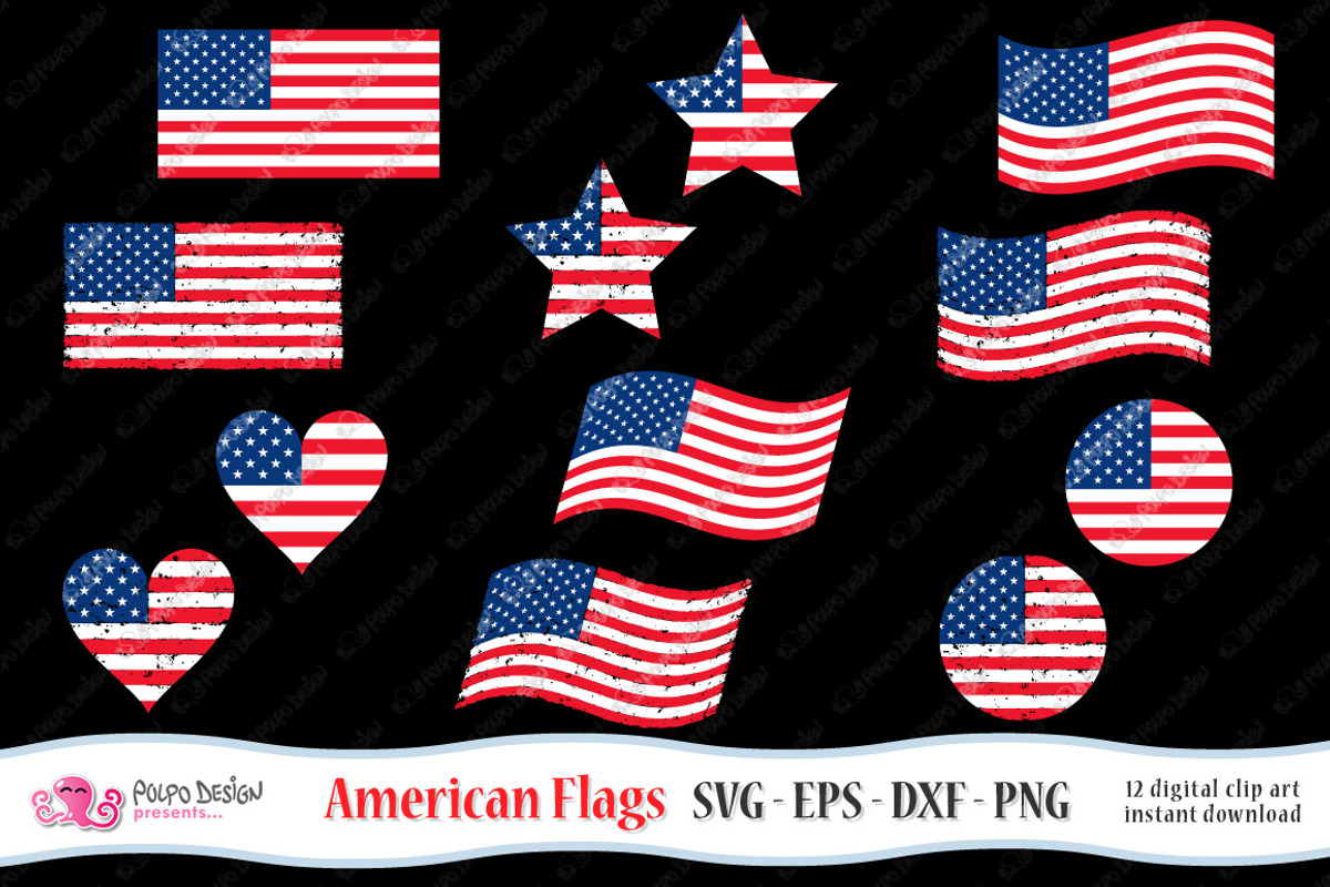 American Flag SVG, an Object Graphic by PolpoDesign (Photo 3 of 5)
