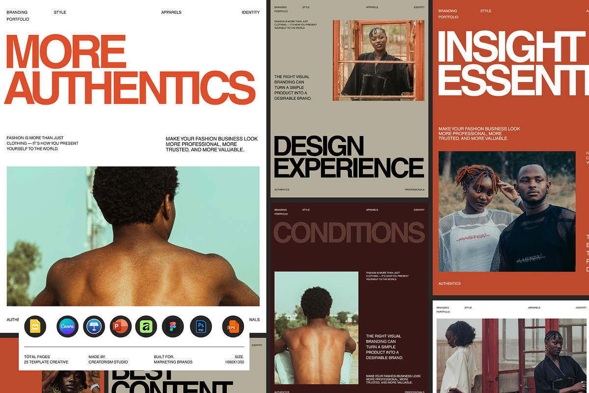 Brand Portfolio Social Media Bundles, a Social Media Template by Creatorism (Photo 1 of 8)