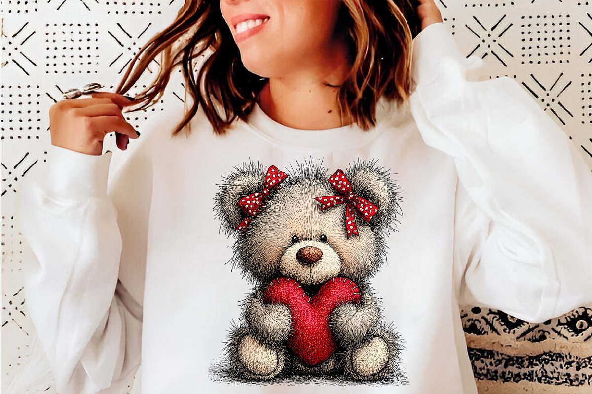 Valentine Teddy PNG Set, an Illustration by SinaCreation (Photo 7 of 11)