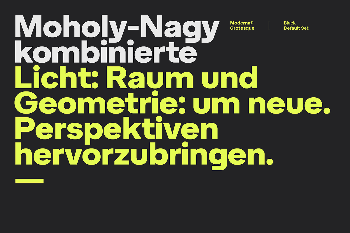 Moderna Grotesque, a Sans Serif Font by Latinotype (Photo 6 of 14)