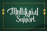 Basmala - An Arabic Style Typeface, a Font by Afkari Studio (Thumbnail 5 of 14)