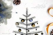 Noel Noir - Watercolor Christmas Set, an Illustration by Bibela (Thumbnail 8 of 10)