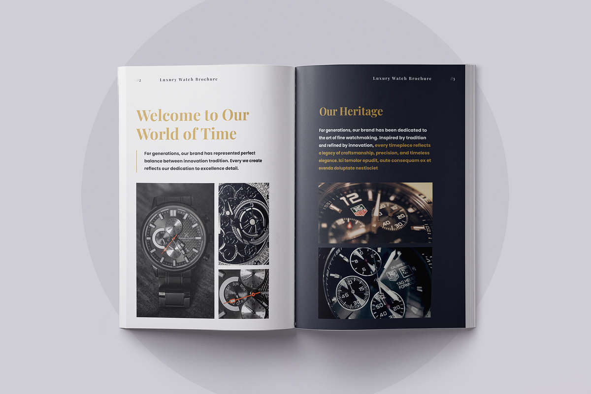 Luxury Watch Brochure | Canva, a Brochure Template by ArtisticLand (Photo 4 of 11)
