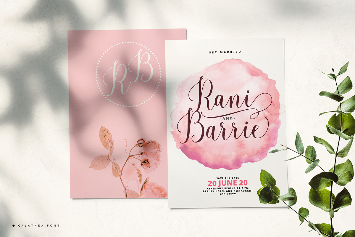 Calathea Elegant Font preview 5