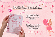Twenty Fine Birthday Invitation, an Invitation Template by bellaROSEworkshop (Thumbnail 2 of 5)