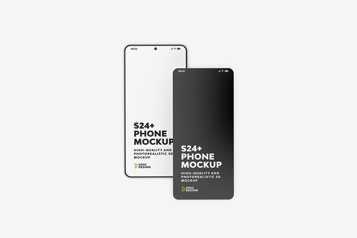 S24+ Phone Mockup, an Android Mockup by UnicDesign (Photo 5 of 10)