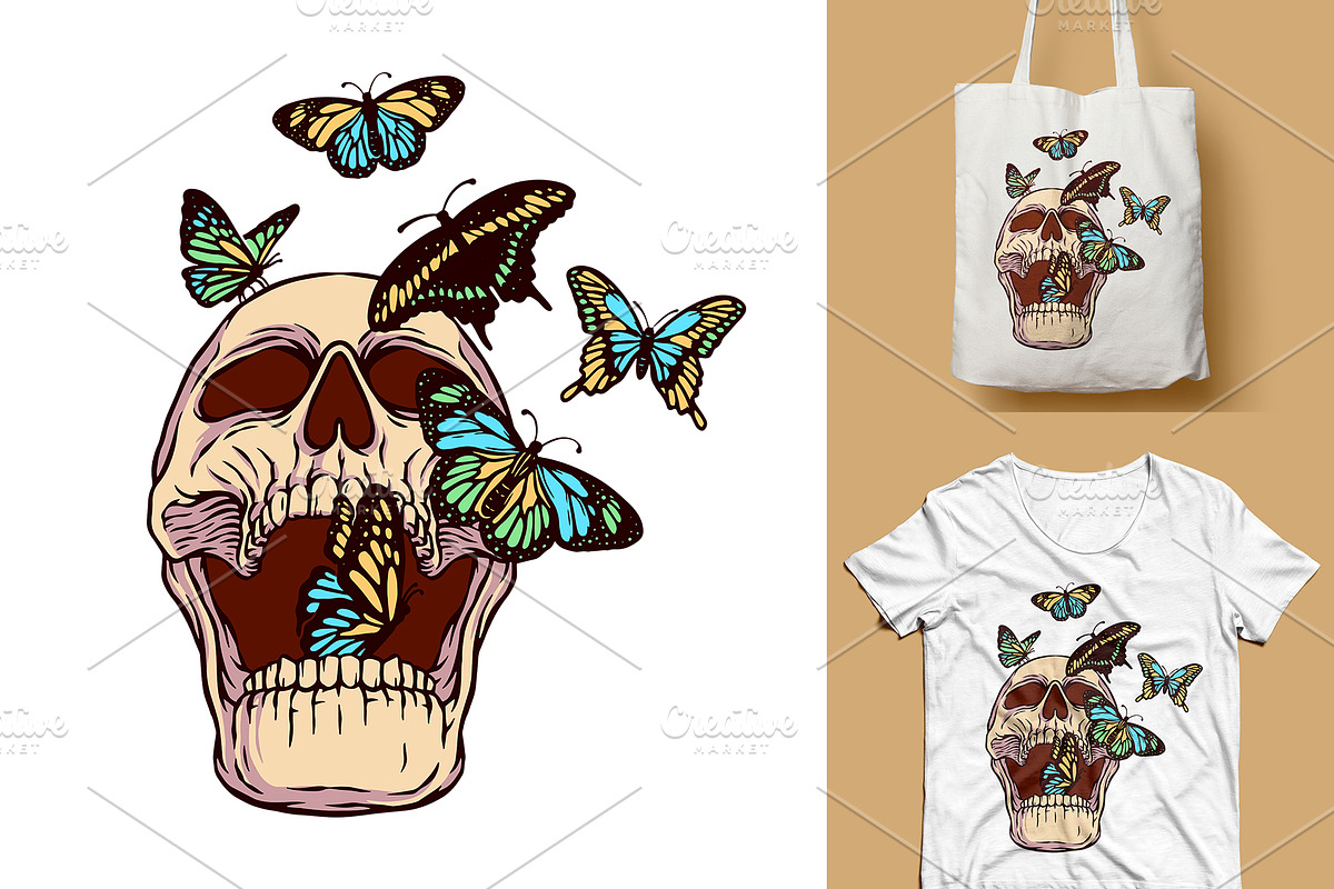 25 in 1 Bundle - Skull Illustrations, a Person Illustration by gunaonedesign (Photo 12 of 21)