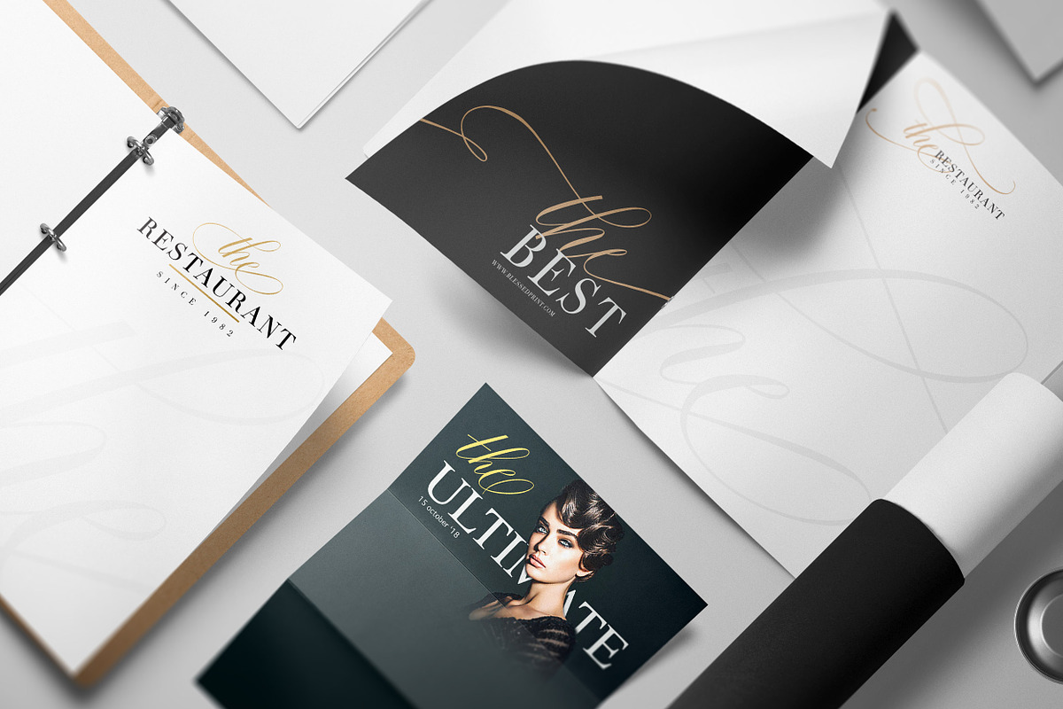 Fifty pre-made elements of "THE" preview 5