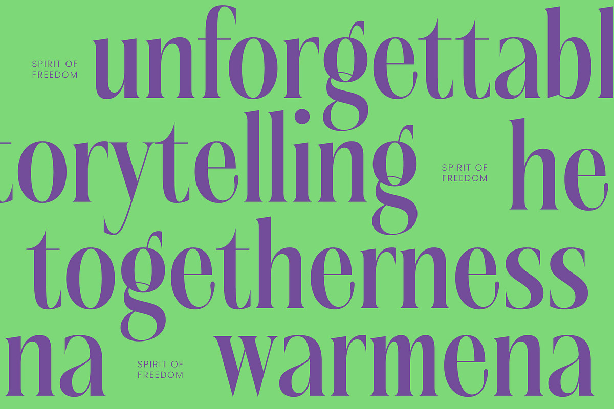 Kushers Modern Serif Display Font, a Serif Font by timelesstype.co (Photo 2 of 20)