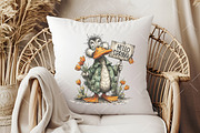 Whimsical Easter Duck Clipart, an Illustration by OK Design (Thumbnail 6 of 6)