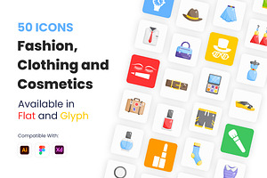 Fashion, Clothing and Cosmetics Icon, a Duotone Icon by Brickclay