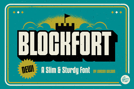 BLOCKFORT | Condensed Font, a Sans Serif Font by Jordan Wilson