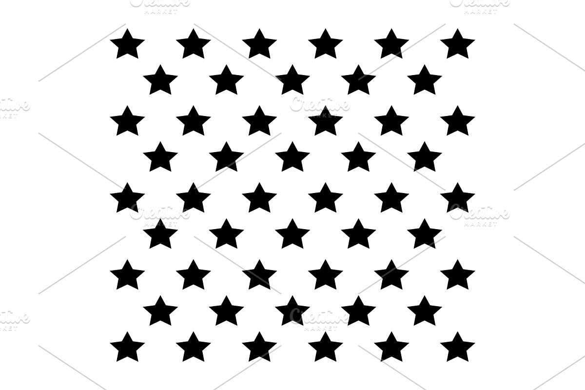 50 stars, an Illustration by Mark1987