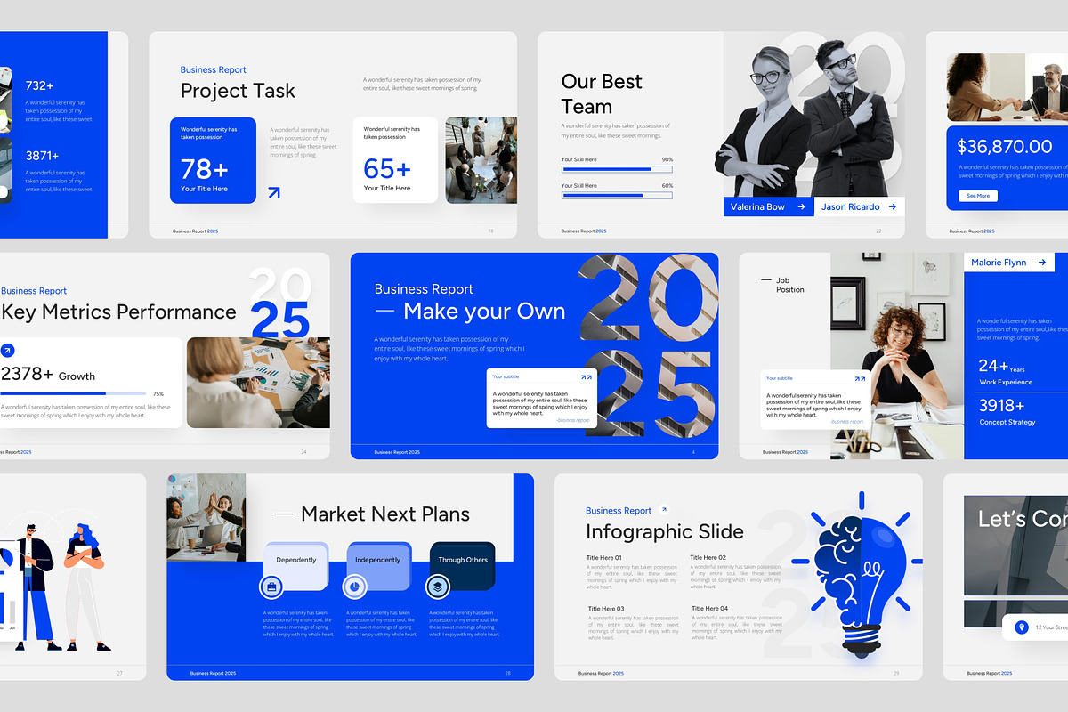Business Report 2025 PowerPoint, a Presentation Template by Premast (Photo 2 of 5)