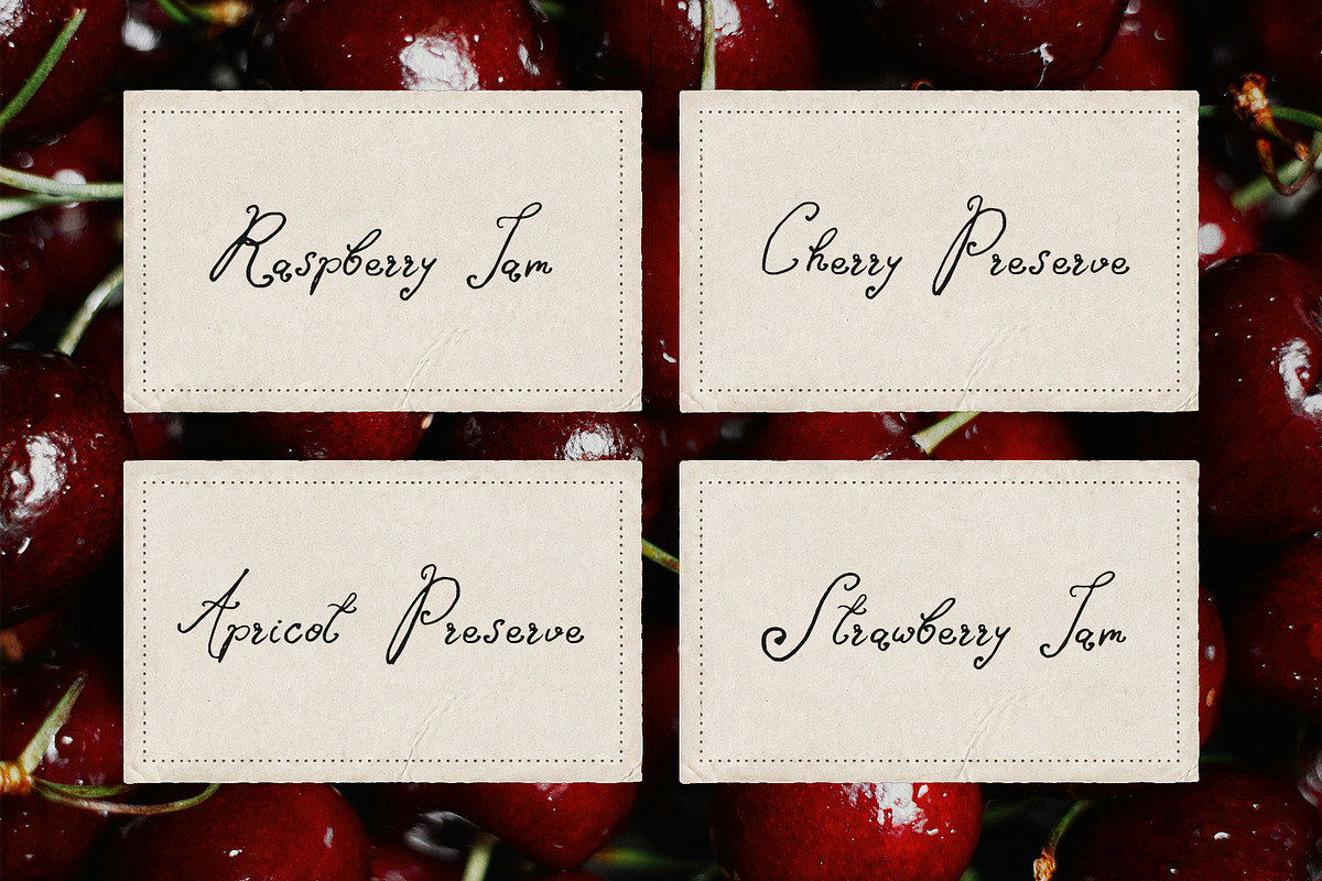 Cherry Wish Romantic Font, a Handwritten Font by BilberryCreates (Photo 11 of 11)