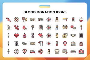 Blood Donation Icons, a Duotone Icon by Wencory