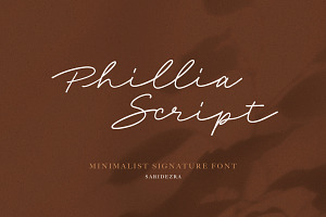 Phillia - Minimalist Signature Font