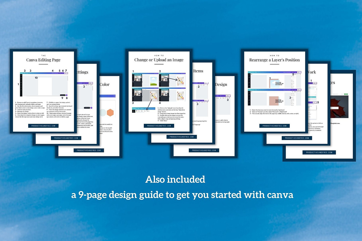 One Page Media Kit in Navy Blue [B], a Templates & Theme by ProductiveandFree (Photo 7 of 11)