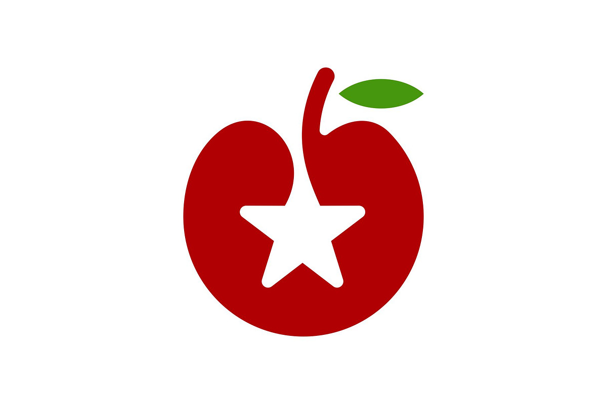 Red Cherry Fruit and Star Logo, a Branding & Logo Template by Buqancreative