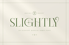 Slightly - Elegant Display Serif