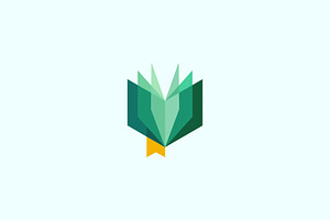 Open book vector logo, a Templates & Theme by Himalia1