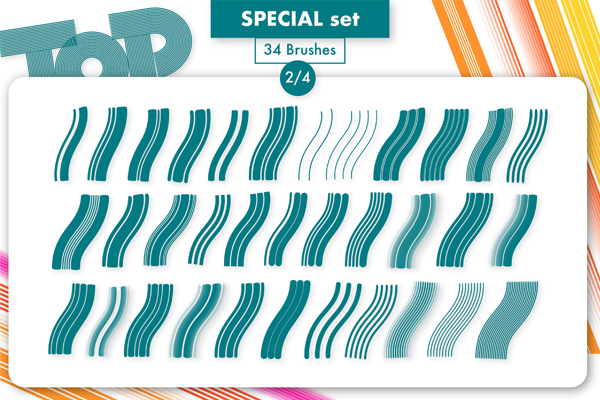 XXL MULTI LINE Brush set, a Brush Add-On by Magnatype (Photo 5 of 7)