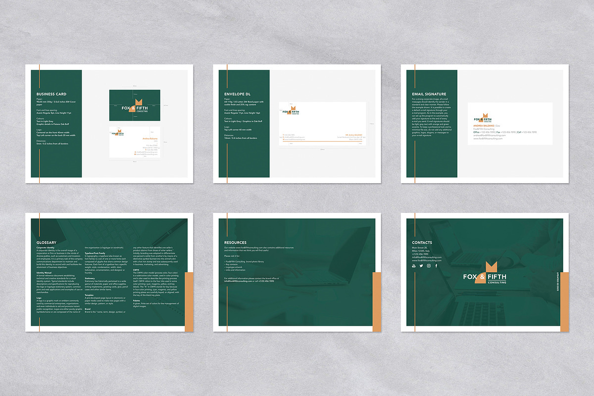 Brand Identity Guidelines Template, a Brochure Template by Andre28 (Photo 7 of 7)