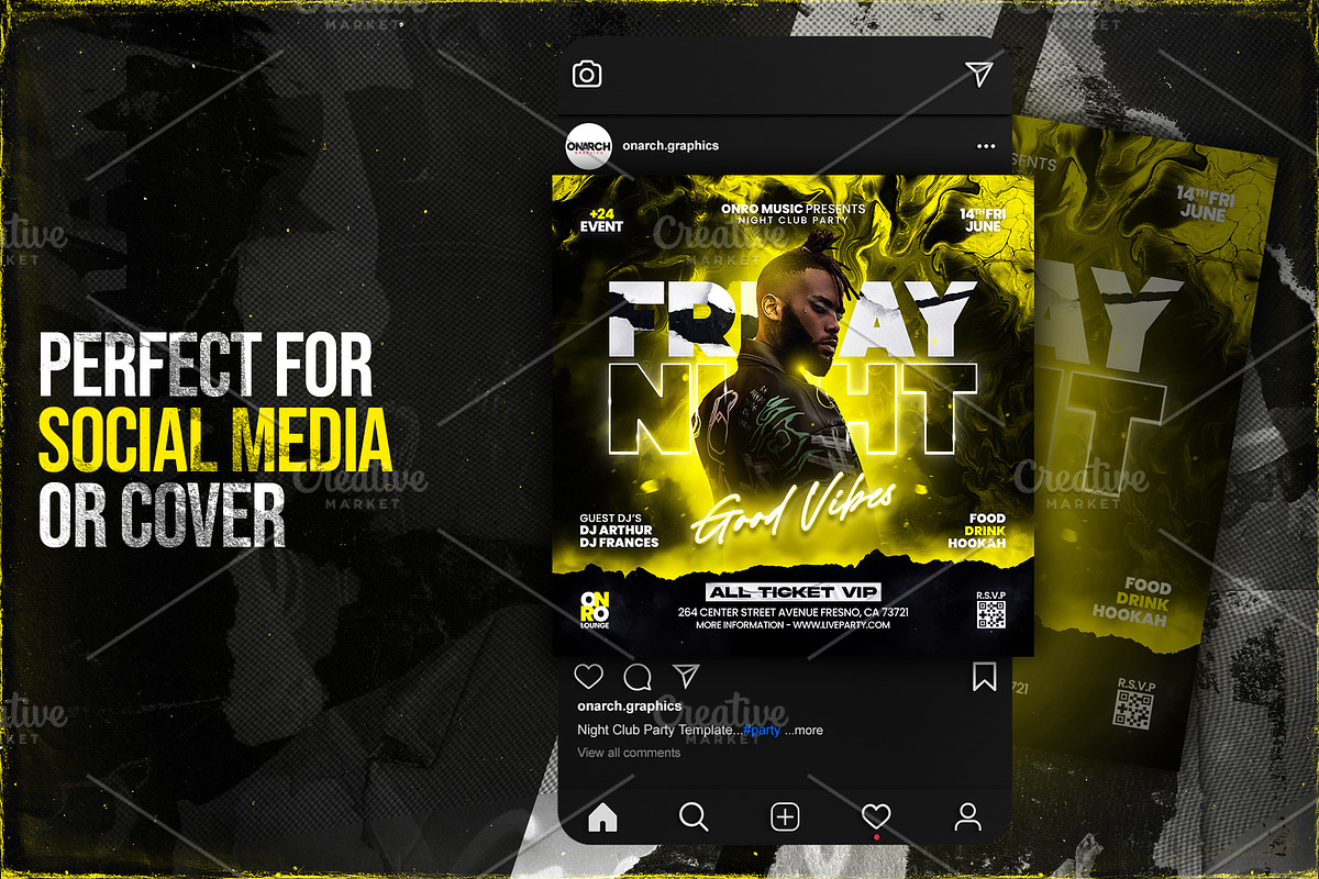 Night Club Party Flyer Template, a Poster Template by OnurDemircan (Photo 3 of 4)