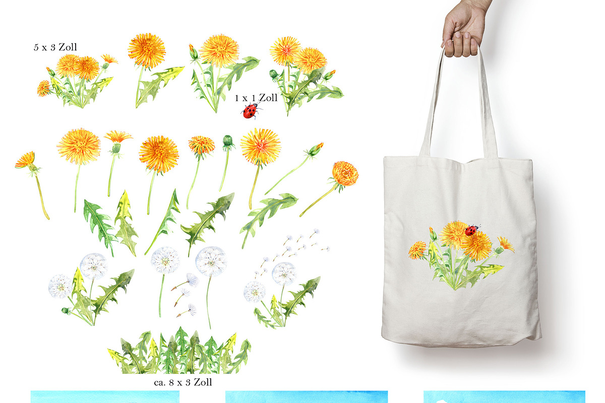 Watercolor Dandelions, an Illustration by JennyColorArt (Photo 2 of 4)