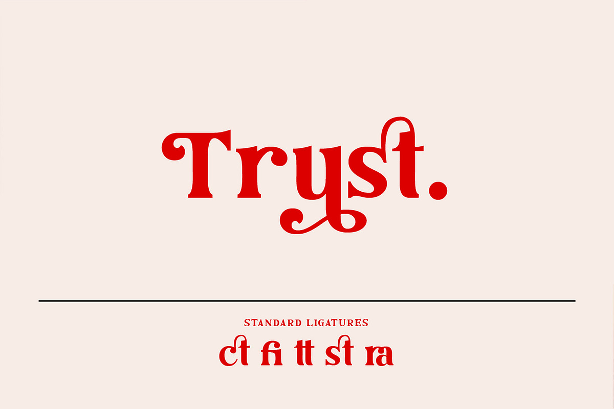 Dream Letter, Serif Font preview 4