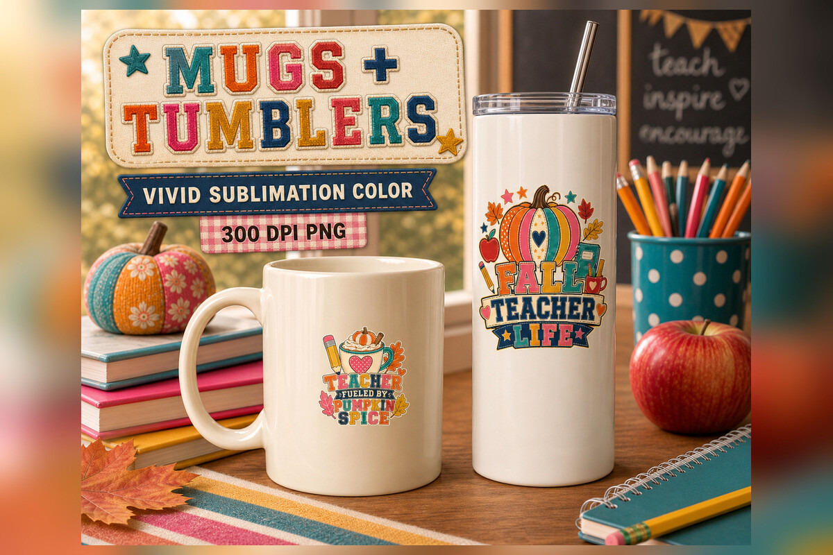 Fall Teacher Club 60 PNG Designs, an Object Graphic by KamimiArt (Photo 4 of 6)