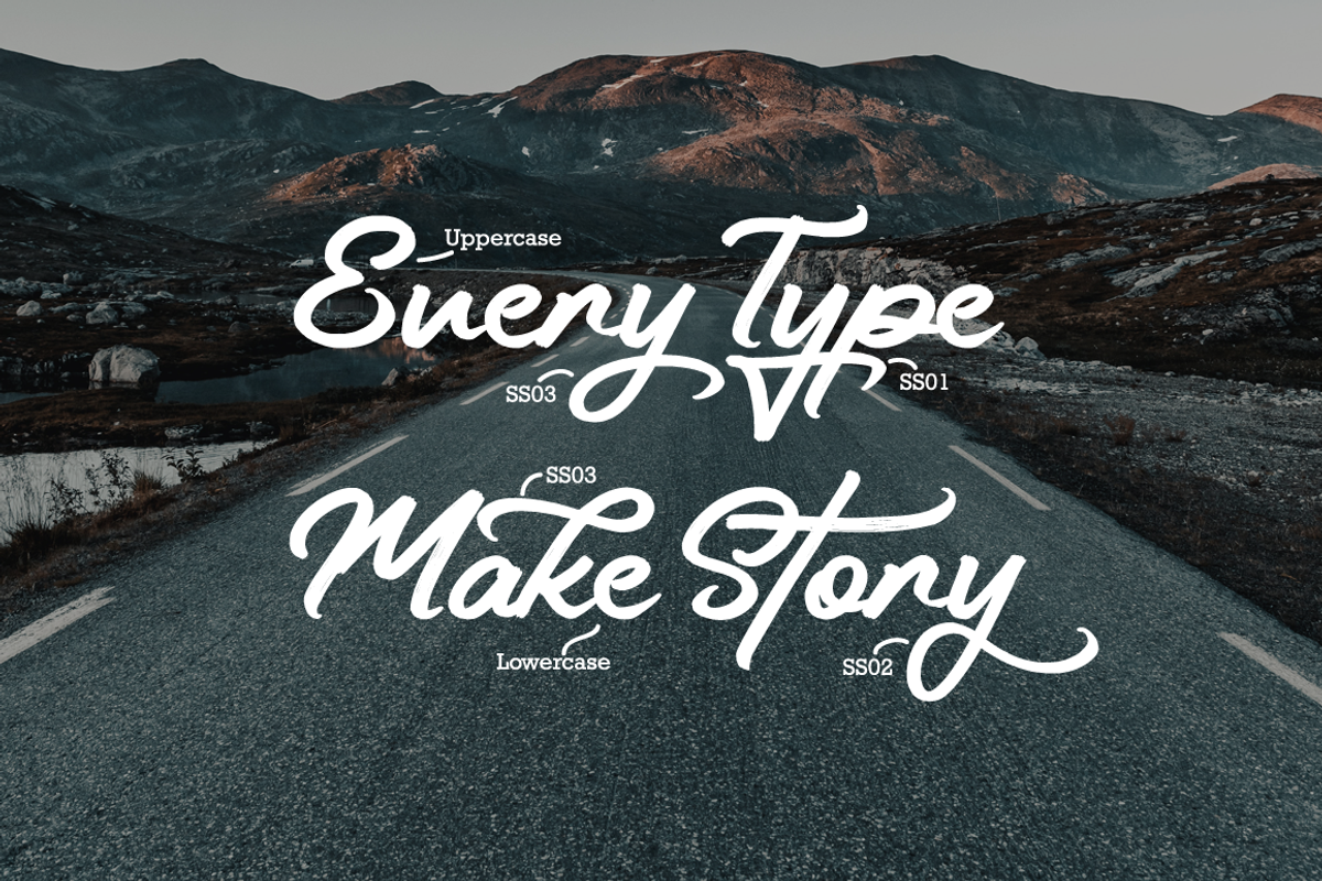 Road Stone - Handlettering Font, a Script Font by FHFont (Photo 4 of 9)