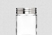 Clear Mason Jar with Metal Lid, a Packaging Mockup by Professional Assets (Thumbnail 5 of 5)