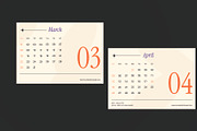 Modern Minimalist Calendar, a Stationery Template by Neermana (Thumbnail 3 of 4)