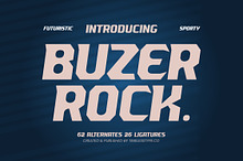 Buzer Rock Futuristic Sport Font