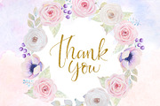 Roses and anemones watercolor floral, an Illustration by rosypatterns (Thumbnail 8 of 8)