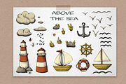 Ocean Underwater and Shore Clipart, an Illustration by LukaJreym (Thumbnail 2 of 10)