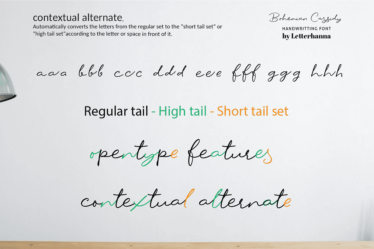 Bohemian Cassidy Font, a Handwritten Font by Letterhanna Studio (Photo 7 of 12)