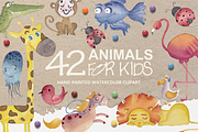 Animals for kids, an Animal Illustration by Soir Creative (Thumbnail 1 of 2)