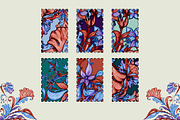 Sapphire Jungle, a Texture Illustration by ilustrinna (Thumbnail 4 of 8)