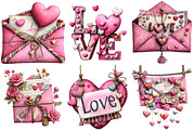 Valentine Love Letter Clipart, an Illustration by Pixels.Craft (Thumbnail 2 of 5)